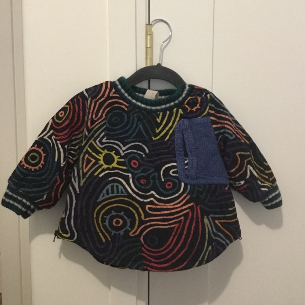 Tia Cibani quilted sweatshirt size 3/4